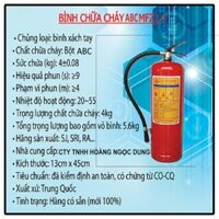 BÌNH CHỮA CHÁY MFZ4 BC 4Kg