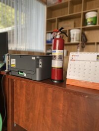 Bình chữa cháy mini bột ABC 1kg Vinafoam VP1 dành cho xe Ôto có tem kiểm định