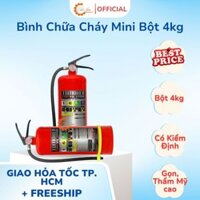 Bình Chữa Cháy Mini Tomoken 4kg - Nhỏ gọn, dễ dàng đặt ở bất cứ đâu trong nhà, xe hơi hay văn phòng