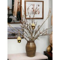 Bình Chum Cắm Hoa Sen Bát Tràng dáng Chum Mộc cắm hoa sen, hoa ly, hoa loa kèn