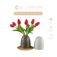 Bình chuông gốm cắm hoa mini - Bình gốm Bát Tràng