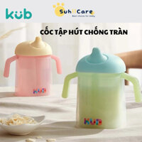 Bình/ cốc tập hút chống tràn 250ml nhựa PP cao cấp an toàn cho bé Kub