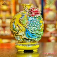 Bình Công Nghệ Nhân 24K Vàng Tròn