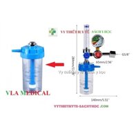 Bình của đồng hồ Oxy ( Bình tạo ẩm, đẩy khí oxy lên dùng cho đồng hồ oxy