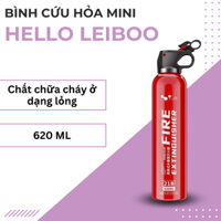 Bình cứu hỏa, bình chữa cháy mini HELLO LEIBOO 620ML dập lửa khẩn cấp ô tô, xe máy, nhỏ gọn tiện lợi