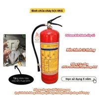 Bình cứu hỏa, bình chữa cháy bột ABC 4KG - MFZL4 [BÌNH MỚI] CHẤT LƯỢNG TỐT CÓ TEM BẢO HÀNH SẢN PHẨM
