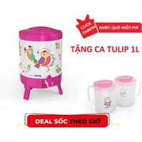 BÌNH ĐÁ GIỮ NHIỆT CÓ QUAI MATSU 9L DUY TÂN - TẶNG KÈM 1 CATULIP 1L