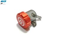 Bình dầu Brembo xám khói nắp nhôm CNC màu cam