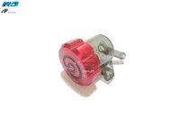 Bình dầu Brembo xám khói nắp nhôm CNC màu đỏ