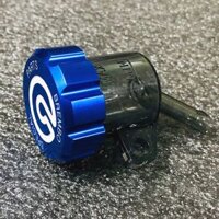 Bình dầu Brembo xám khói nắp nhôm CNC màu xanh dương