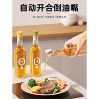Bình dầu mở và đóng, vòi dầu cho bếp, bình giấm, nước tương, rượu nấu ăn, bình dầu ô liu, hướng dẫn dòng chảy không nhỏ giọt, nút chai gia vị