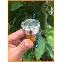 Bình dầu rời, Bình dầu Brembo Inox 304 trong suốt tặng pát xi Titan đồ chơi phụ kiện bình dầu xe máy