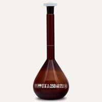 Bình định mức 50ml - 100ml màu nâu loại A của Hismanchi -Đức