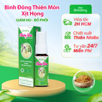 Bình Đông Thiên Môn xịt họng thảo mộc 20ml - Hỗ trợ các triệu chứng ho khan, ho có đờm