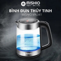 Bình đun 1.8L thủy tinh borosilicate mâm inox 304 Mishio MK341 - Hàng chính hãng - MK341