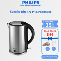 Bình Đun, Ấm Siêu Tốc 1.7L Philips HD9316 - Công Nghệ PCT Giữ Ấm Tự Động, Nước Luôn Trong Khoảng 85 độ C - BH 24 tháng