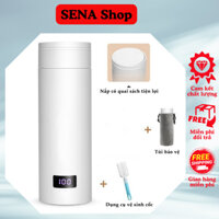 Bình đun nước siêu tốc + giữ nhiệt mini du lịch, bình nước bệnh viện đa năng tự ngắt khi sôi - B24