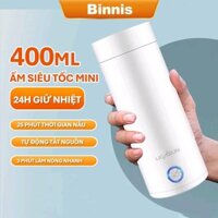 Bình đun nước siêu tốc mini du lịch bình nước bệnh viện đa năng 400ml tự ngắt khi sôi Ấm Siêu Tốc Đun Siêu Tốc