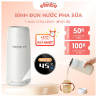 Bình Đun Nước Siêu Tốc Mini Pha Sữa Elmbe 450ml Giữ Ấm Đun Sôi, Công Suất 300w 4 Mức Nhiệt Tùy Chỉnh
