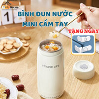 Bình Đun Nước Siêu Tốc Mini TRENDY Pha Sữa 450ml Giữ Ấm Đun Sôi, Công Suất 300w 4 Mức Nhiệt Tùy Chỉnh