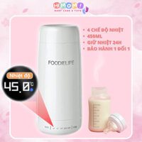 Bình Đun Nước Siêu Tốc Mini Pha Sữa 450ml Giữ Ấm Đun Sôi, Công Suất 300w 4 Mức Nhiệt Tùy Chỉnh