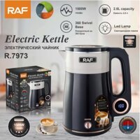 Bình Đun Nước Và Giữ Nhiệt Cao Cấp 2 Lớp RAF 2.5L– Bảo Hành 3 Năm-Công Suất 1500W- Đồng Hồ Báo Nhiệt