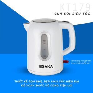 Bình - Ấm đun nước siêu tốc Osaka KT179 (KT-179) - 1.7 lít, 1850W