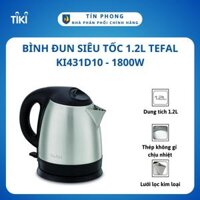 Bình đun siêu tốc 1.2L Tefal KI431D10 - 1800W - Hàng chính hãng