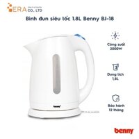 Bình đun siêu tốc 1.8L Benny BJ-18 Malaysia (Màu ngẫu nhiên)