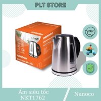 Bình đun siêu tốc , Ấm siêu tốc Nanoco (Panasonic) NKT1762 1,7 lít , Inox 304, Công suất 1850-2200W