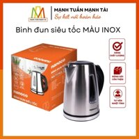 Bình đun siêu tốc , Ấm siêu tốc Nanoco (Panasonic) NKT1762 dung tích 1,7 lít , Inox 304 cao cấp , Công suất 1850-2200W