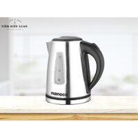 Bình đun siêu tốc , Ấm siêu tốc Nanoco (Panasonic) NKT1762 dung tích 1,7 lít , Inox 304 cao cấp , Công suất 1850-2200W