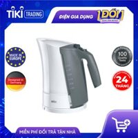 Bình Đun Siêu Tốc Braun WK 300 WH 1.7L - Trắng xám - Hàng Chính Hãng