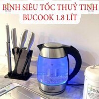 Bình Đun Siêu Tôc Bucook 0802 2in1, Dung Tích 1,8 Lít, Công Suất 2000W - Hàng Chính Hãng.