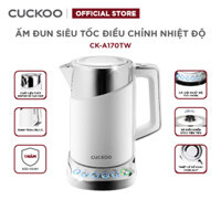 Bình đun siêu tốc đa năng Cuckoo CK-A170T dung tích lớn 1.7L - 1850W - Điều chỉnh nhiệt độ nước - Hàng chính hãng - Trắng