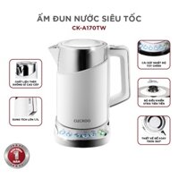 Bình đun siêu tốc đa năng Cuckoo CK-A170T dung tích lớn 1.7L - 1850W - Điều chỉnh nhiệt độ nước - Hàng chính hãng - Trắng