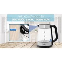 Bình đun siêu tốc Delites 1.7 lít FD-625 coogn suất 2150w, chất liệu thủy tinh, thể tích 1.7l