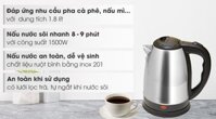 Bình đun siêu tốc Delites 1.8 lít ST18S05