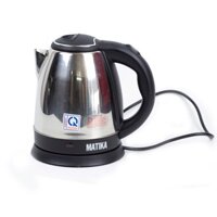 Bình đun siêu tốc Matika MTK - 15 có thang đo mực nước màu đen bạc 1,5L 1500W