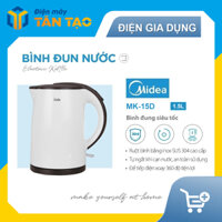 Bình Đun Siêu Tốc Midea MK-15D - 1.5L Trắng - Hàng chính hãng