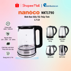 Bình đun siêu tốc Nanoco NKT1790