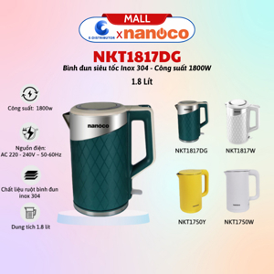 Bình đun siêu tốc Nanoco NKT1750