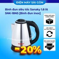 Bình đun siêu tốc Sanaky 1.8 lít SNK-18NS [Bình đun inox]