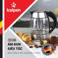 Bình đun siêu tốc thủy tinh có lõi pha trà Kalpen KK66 1.8L 2200W - Bảo hành 2 năm