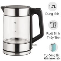 Bình Đun Siêu Tốc Thủy Tinh Simplehome HHB6707-2 1.7 Lít