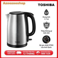 Bình Đun Siêu Tốc Toshiba KT-17SH2NV - 1.7L - Inox 304 - Hàng Chính Hãng, Bảo Hành 12 Tháng, Chât Lương Nhât Ban