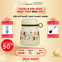 Bình đựng cháo giữ nhiệt La gourmet Save The Planet 800ml - 375933 phủ sơn tĩnh điện, bảo hành 5 năm