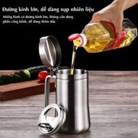 Bình Đựng Dầu Ăn CCKO Inox 304 Vệ Sinh Tiện Lợi Dễ Sử Dụng