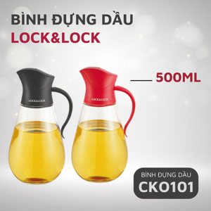 Bình đựng dầu với nắp mở tự động Lock&Lock CKO101BLK (550ml)