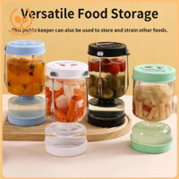 Bình đựng dưa chua thủy tinh SCM có bộ lọc kín khí Hộp đựng dưa chua cho Gherkin Jalapeno Tách khô và ướt không chứa BPA Lọ lật dưa chua tách nước trái cây